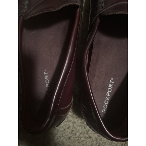 Rockport Penny Loafers Men's 10.5 M Cordovan Burgundy Dress Shoes Preppy - Picture 5 of 7